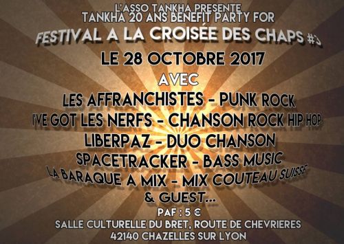 Soirée Tankha 20 ans Benefit for Festival A La Croisée des chap