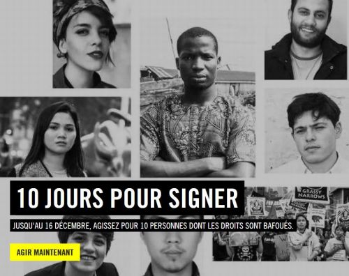 Campagne "10 jours pour signer"