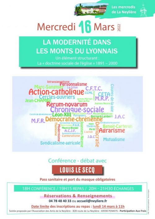 Conférence sur la modernité dans les Monts du Lyonnais